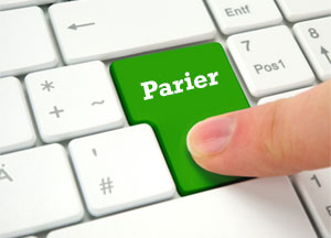 touche clavier parier verte