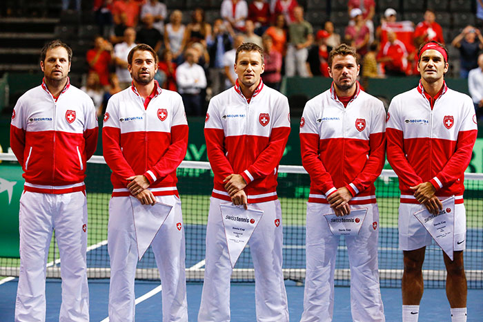 Sélection nationale Suisse tennis Coupe Davis Federer Wawrinka